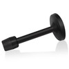 Door Stopper 6 Inch Long Door Stop Black Wall Mount