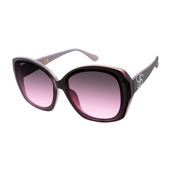Jessica Simpson Women's J5839 Oversized Butterfly Sunglasses with UV400 Protection. Glam Gifts for Her, 60 mm