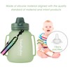 TakeToday 40 OZ Motivational Water Bottle with Straw and Paracord