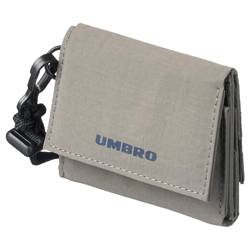 Umbro Men's and Women's Trifold Wallet with Neck Strap, Lightweight