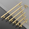 9BUILD 10 Pack 6.3 Inch Cabinet Pulls - Brushed Gold