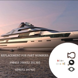 ALL-CARB Carburetor Repair Kit with Float Replacement for Johnson Evinrude 398453 9.9hp 15hp 1974-1988