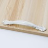 Pastlla 2 Pcs Ivory White Cabinet Handle Pulls, Euro Vintage