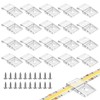 BTF-LIGTHING 20pcs Clear Clip for LED Tape Fixing Clips Fixing