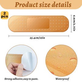 Car Plaster Sticker, 2 Pcs Car Sticking Plaster 25 * 7cm Funny Bandage Car Stickers and Decals Scratched Car Stickers Car Decal for Dents Bump Blemish