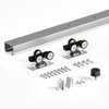 FINOSEN 6FT Commercial Grade Sliding Pocket Door Hardware Track Kit,Top