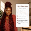 Faux Locs Crochet Hair Burgundy Soft Locs 24In Braids Hair
