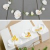HOKPA Artificial Silk Phalaenopsis Flower Heads, Fake Butterfly Orchid Head