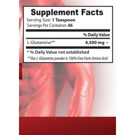 L-glutamine - L Glutamine - Improves endurance, Pure L-Glutamine, amino acids, muscle protein development, l glutamine supplement, amino acid nutritional supplements, Muscle Recovery Supplement, 1 Jar
