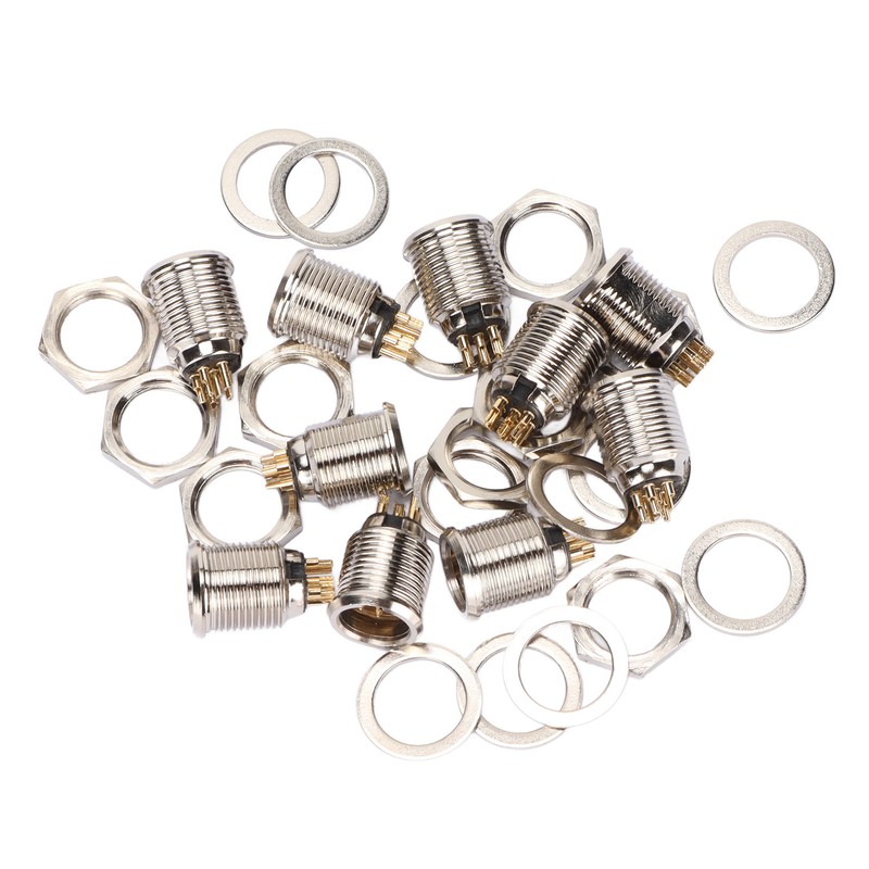 10 Set 6 Pin XLR Male Socket Base Stable Exquisite