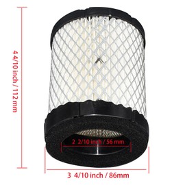 Manioiity 140-3280 Air Filter Compatible with Onan Generator 4000 3600 MicroQuiet 140-3280 MicroLite QG RV Camp Power QG RV Air Filter Replace 140-3280 1403280 140-2852 140-3295 48-2017