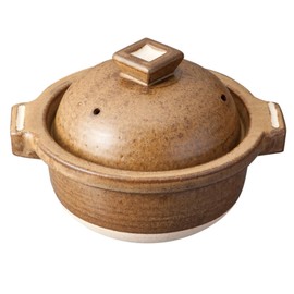 Japanese Donabe Rice Pot for 2 People - 900ml - Shigaraki-Yaki - Made in Shiga, Japan
