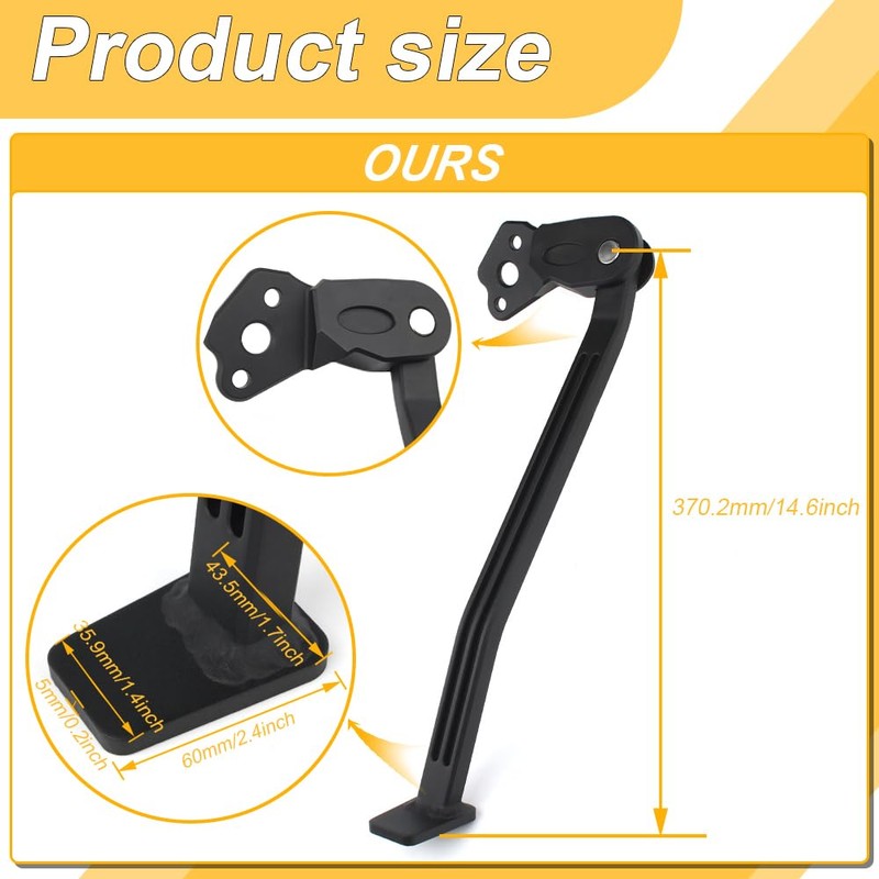 REARACE Motorcycle Kickstand Fit for YZ250F/YZ450F 2006-2009