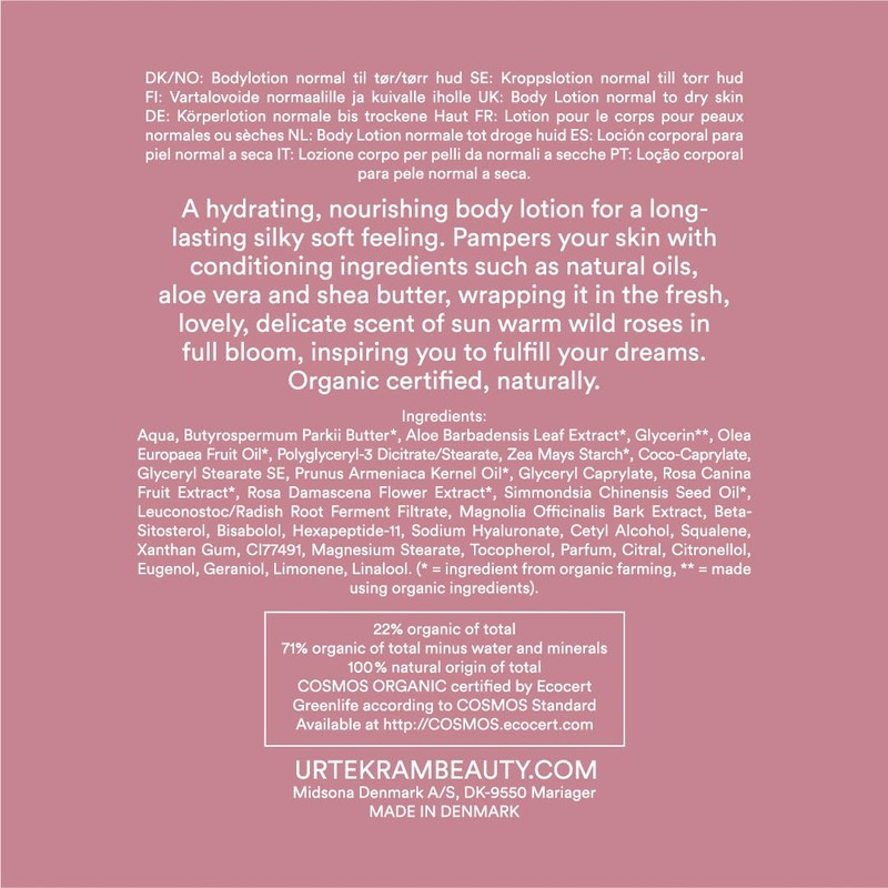 Urtekram Organic Body Lotion - Soft Wild Rose Moisturising Body