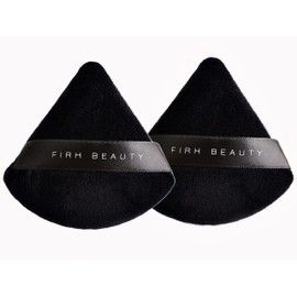 FIRH BEAUTY Powder Puffs Triangle Makeup Puff Triangle Powder Puff - Loose Powder, Body, Cosmetic, Foundation Sponge, Soft Powder Sponges Wet/Dry Makeup Tool 2 Pack