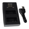 SIXOCTAVE Dual USB Rapid Compatible Charger for DMW-BLE9/DMW-BLG10/BP-DC15-BP-DC15-U/BP-DC15-E DMW-BTC9 DE-A99A