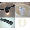 Quasimoon 12" White Round Paper Lantern, Even Ribbing, Hanging Decoration