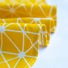 Deggodech Round Tablecloth Cotton Linen Round Table Cloth Washable Yellow