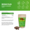 Reishi Sporen Extrakt mit Olivenblatt-Extrakt (40% Oleuropein) Kapseln, Vegan (360