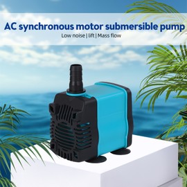 Aquarium Submersible Water Pump 3000L/H Ultra Quiet 25W Water Fountain Pump with 7.55ft High Lift 5ft Power Cord for Fish Tank / Pond / Aquarium / Hydroponics