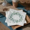 Botanical Wreath Napkins | Green Floral Wedding Birthday Tea Party