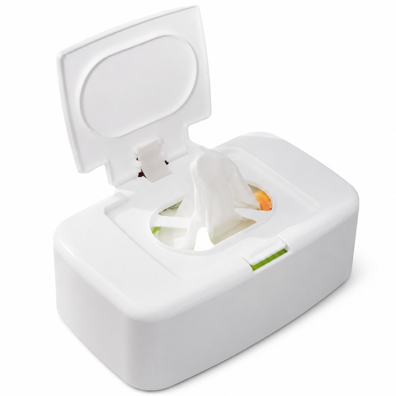 Portable Wet Wipes Dispenser for Home Organization – Refillable Plastic