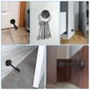Door Stopper 6 Inch Long Door Stop Black Wall Mount
