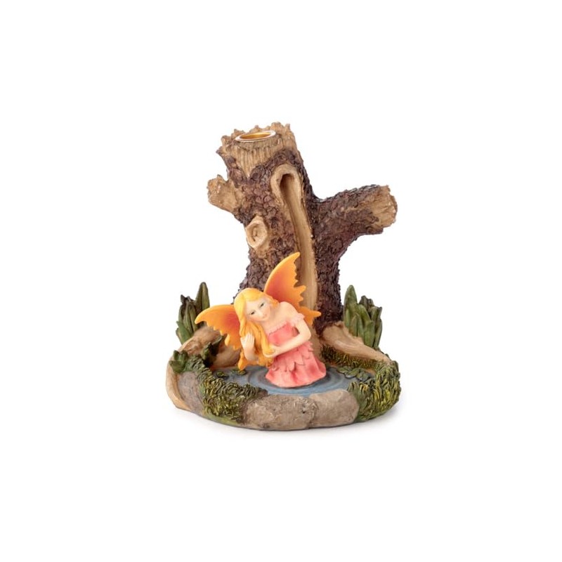Puckator Ancient Tree Fairy Lake Backflow Incense Burner - Home