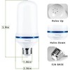 Yewclls LED Flame Effect Light Bulb, 4 Modes E26 Base