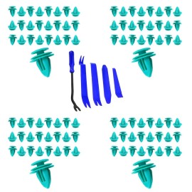 Mean Mug Auto 100x Door Trim 9mm Clips with 5 Tools For Toyota 90467-10188