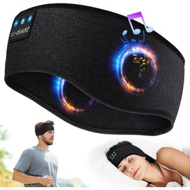 Sleep Headphones Bluetooth Headband, Wireless Headphones Headband,Music Headband Ultra-Soft Sleeping bedheadphones Cool Gadgets for Dad/Men/Women/Teen,Bluetooth Headphones with Microphone