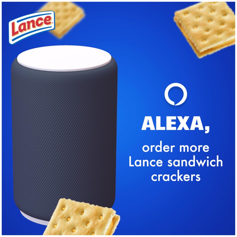 Lance Sandwich Crackers, Captain's Wafer Grilled Cheese, 10 Individual Packs,