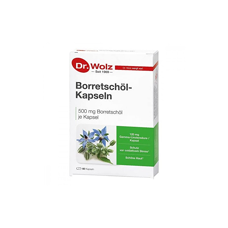 Borretschöl Capsules Dr. Wolz Pack of 60