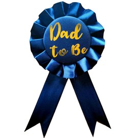 Alandra Party ROS-DADN Dad to Be Navy & Gold Foil Rosette, One Colour