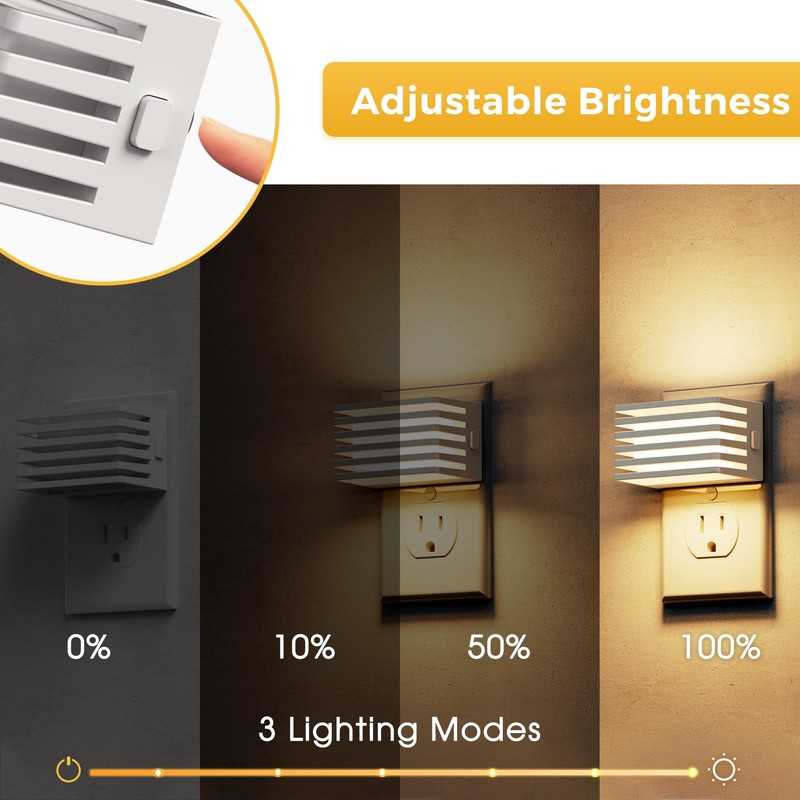 L LOHAS LED Night Lights Plug into Wall, 2 Pack
