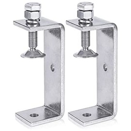 Exogio Pack of 2 C Clamps, 304 Stainless Steel C Clamps, High Performance C Clamp, Woodworking Clamp with Wide Jaw Openings for Clamps Welding Carpenters (100 mm)