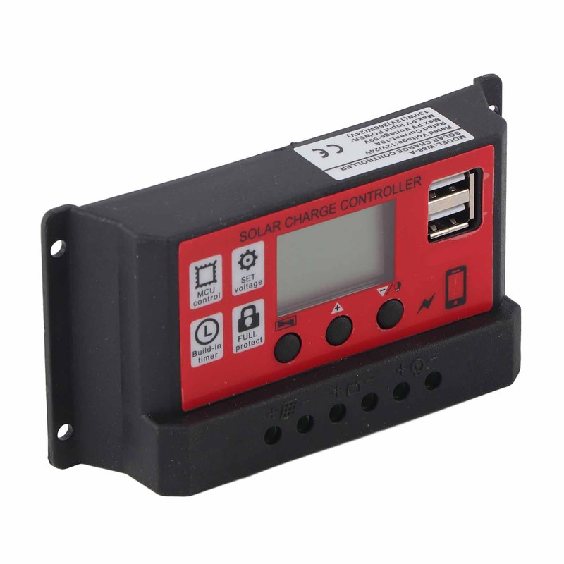 Solar Charge Controller Adjustable Solar Panel Battery Intelligent Regulator with