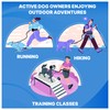 Hands Free Dog Leash with Waist Belt & Large Zipper