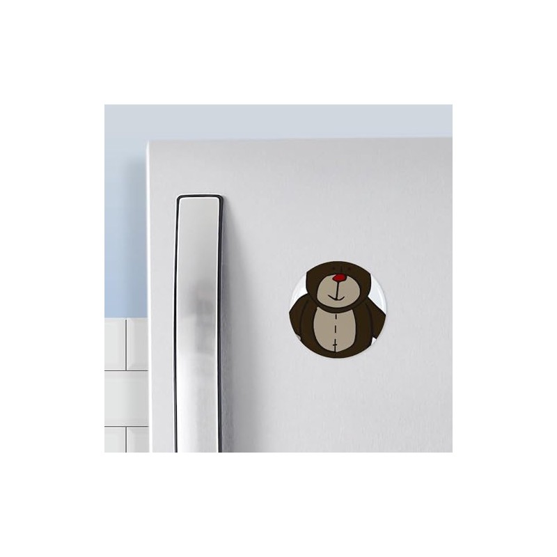 CafePress Teddy Bear Magnet 2.25" Round Magnet, Refrigerator Magnet