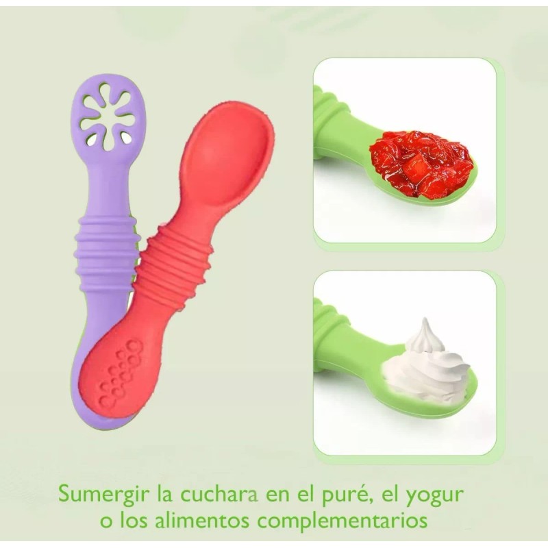 TAIMEI Juego De Cucharas Para Bebé 6pack Multicolor, Etapas 1