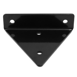 Sarini 2 Pcs Invisible Triangle Shelf Brackets,Metal Hidden Floating Shelf Brackets for Wall Mounting,Stable Load Capacity (Black)