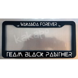 Holder for License Plate License Plate Holder for Wakanda Forever Team Black Panther Black License Plate Frame Holder for Car License Plate Model-GS-295