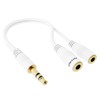 AKORD® Gold 3.5mm Headphone Splitter Jack Male to 2 Dual