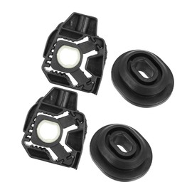 Hihaha 1J0806155E Radiator Bracket Mounting Kit for Volkswagen Jetta 1999-2005 Golf 1999-2006 / Car/Rubber Plastic / 4 Pcs Black