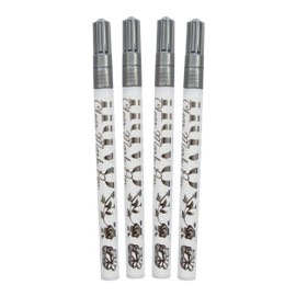 Nuvo Clear Embossing Marker Pen - Precision Fine Bullet Tip - Perfect for Freehand Drawing and Touch-Ups - Compatible with All Grades of Embossing Powder (Pack of 4)