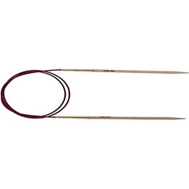 KnitPro KP35332 80 cm x 6 mm Basix Fixed Circular Needles, Birch, Beige
