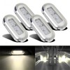Krtopo 4x 3 LEDs Boat Stern Light 12V Navigation Light