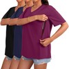Sweetyweee 3 Pack Women's Oversize Nursing Shirts for Breastfeeding with
