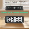 Romon Digital Alarm Clock, Small Travel Alarm Clock, Temperature and