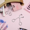 2pcs Mini Eyelash Curler Metal, Silicone pad Eyelash Curler Non-Closed